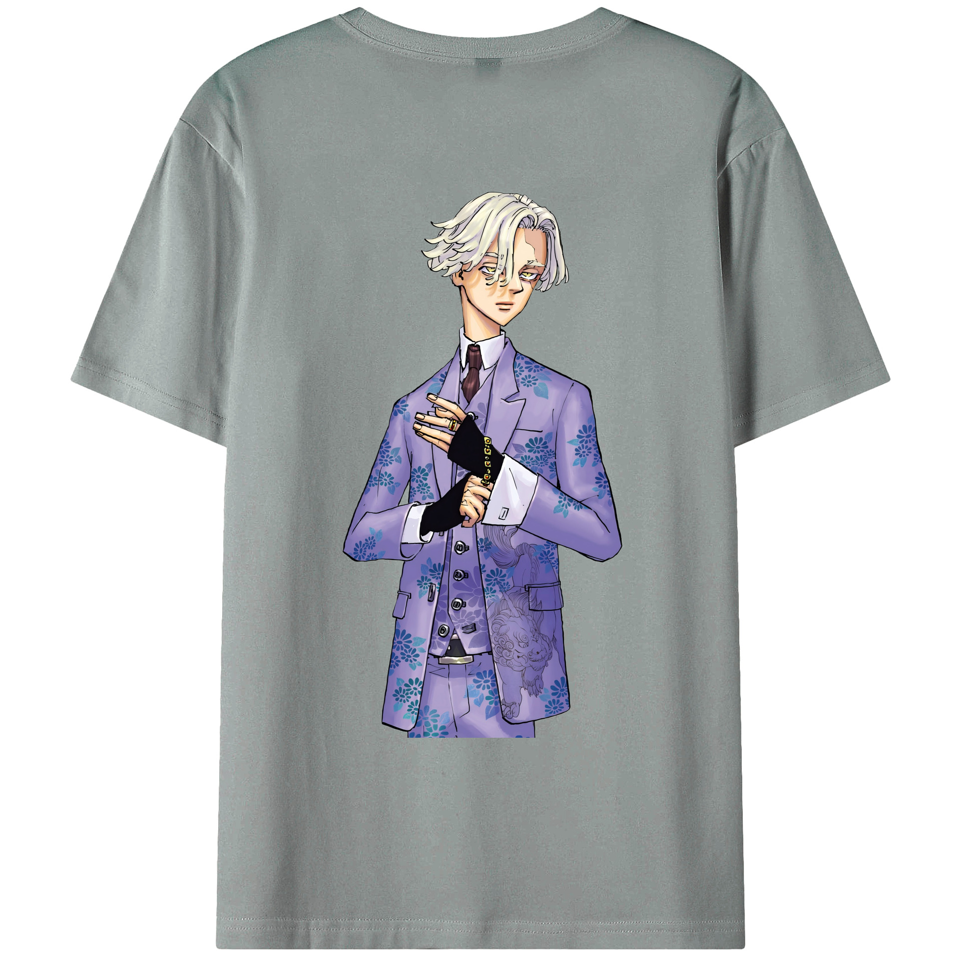 （画像用） 東京リベンジャーズ Tokyo Revengers 綿100％ メンズ半袖Tシャツ（バックプリント） 通気性